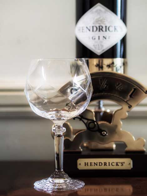 hendricks drinking glass